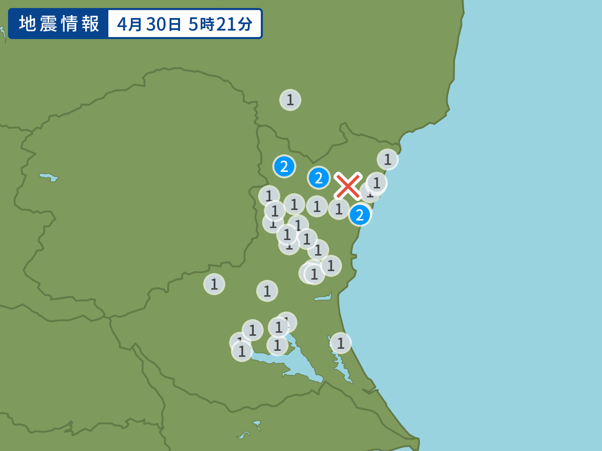 全地点の震度