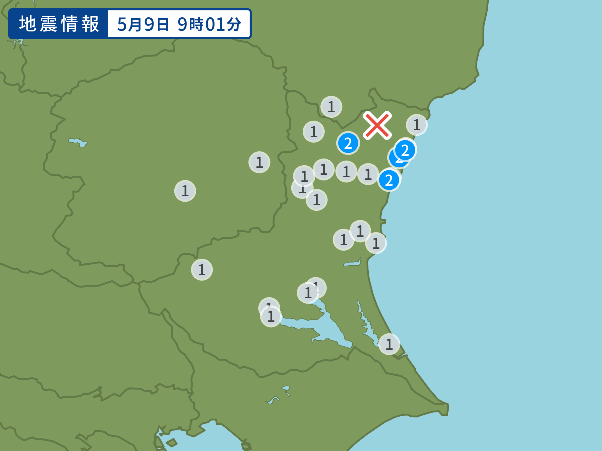 全地点の震度