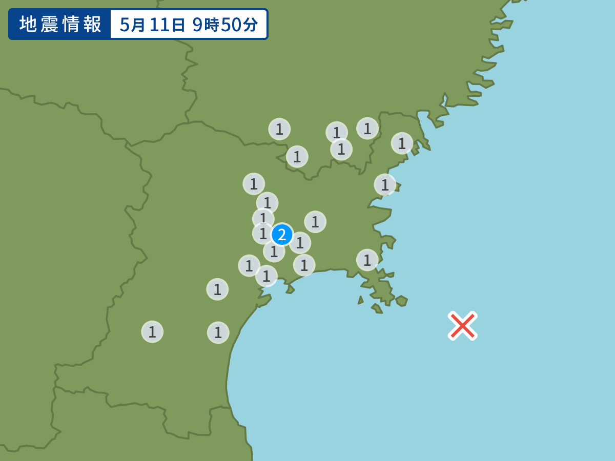 全地点の震度