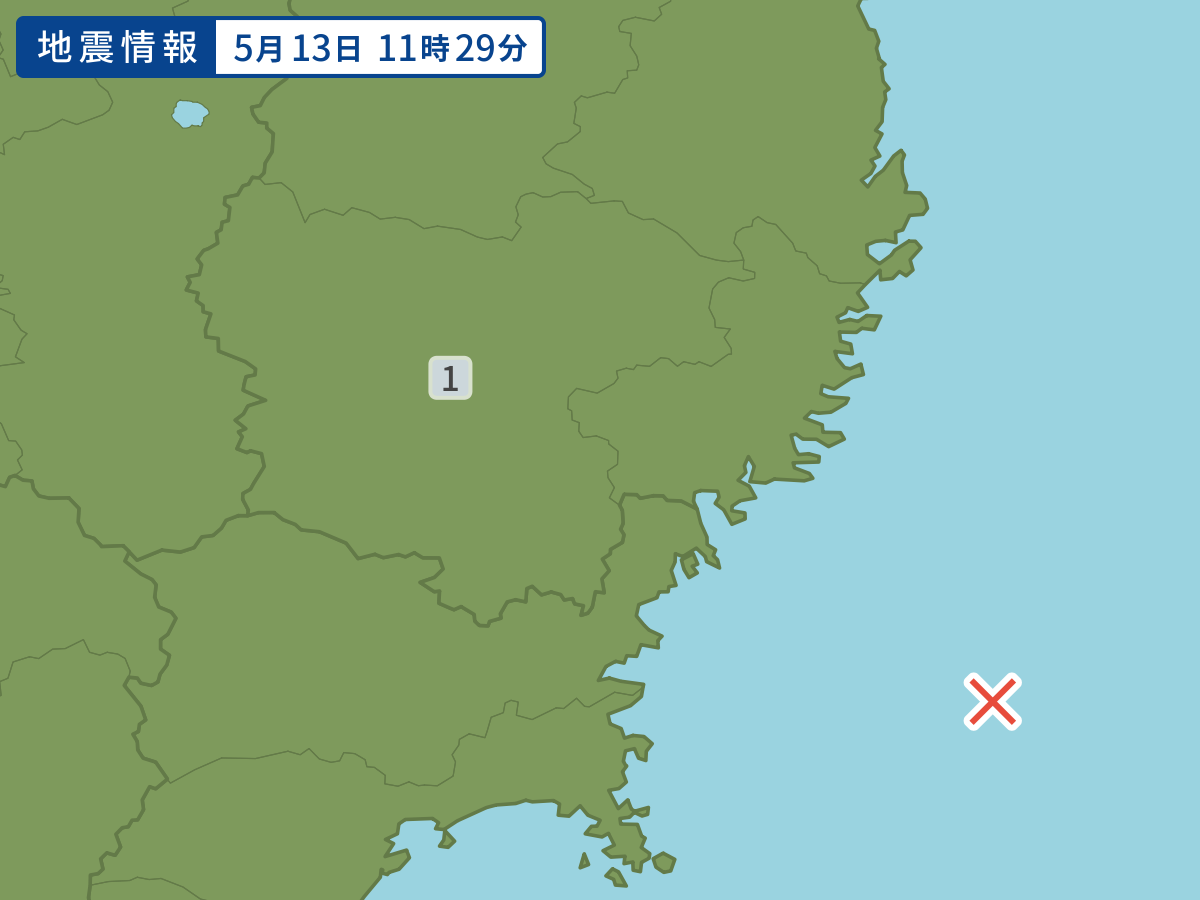 各地域の震度