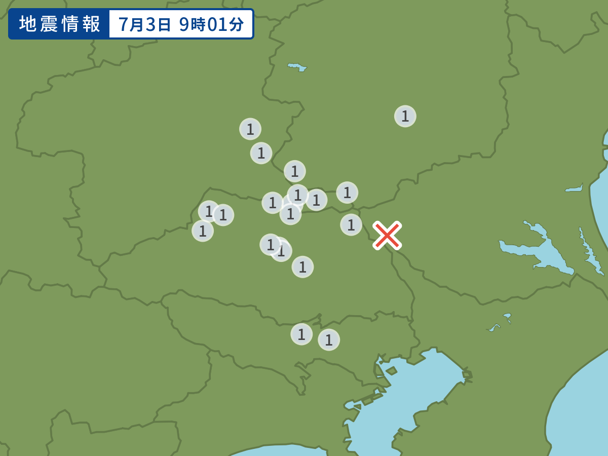 全地点の震度