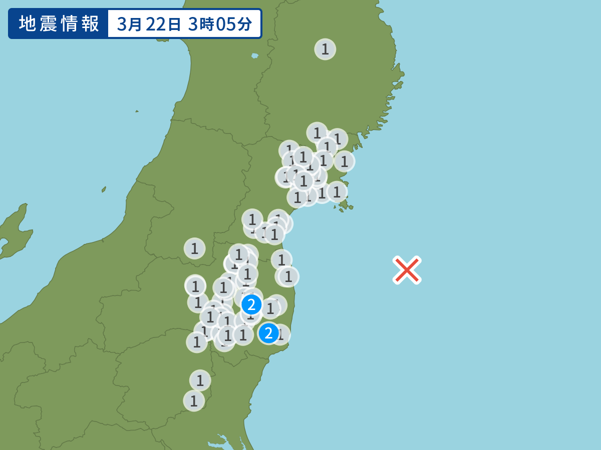 全地点の震度