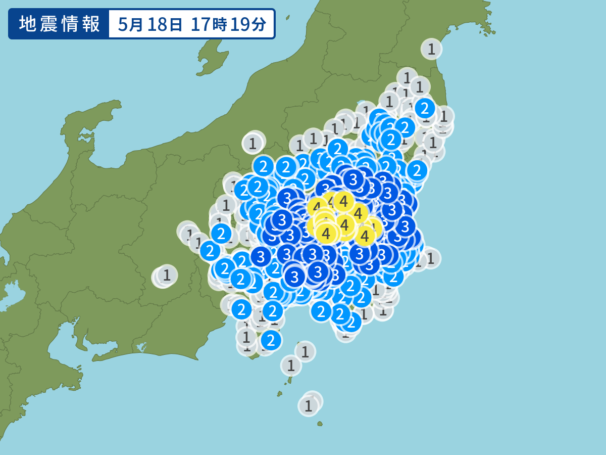 全地点の震度