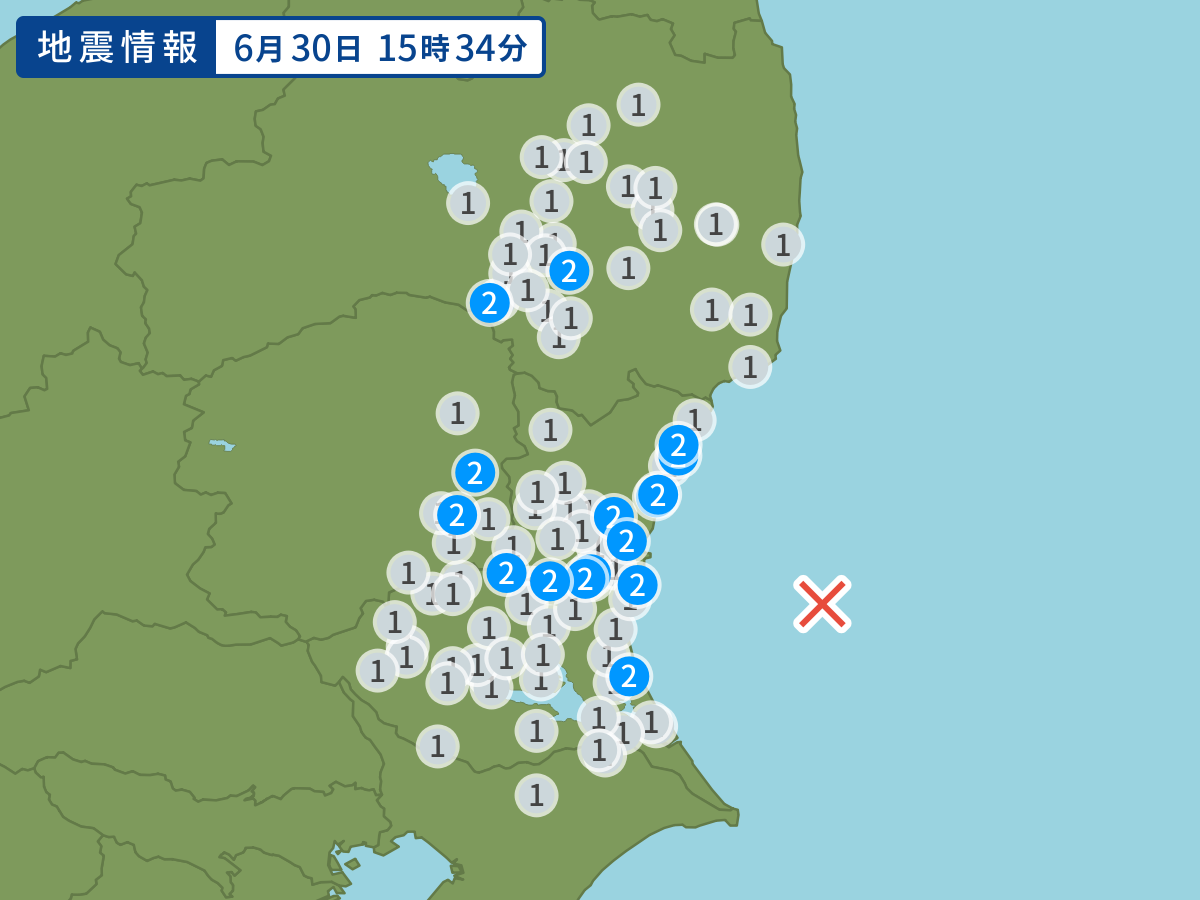 全地点の震度