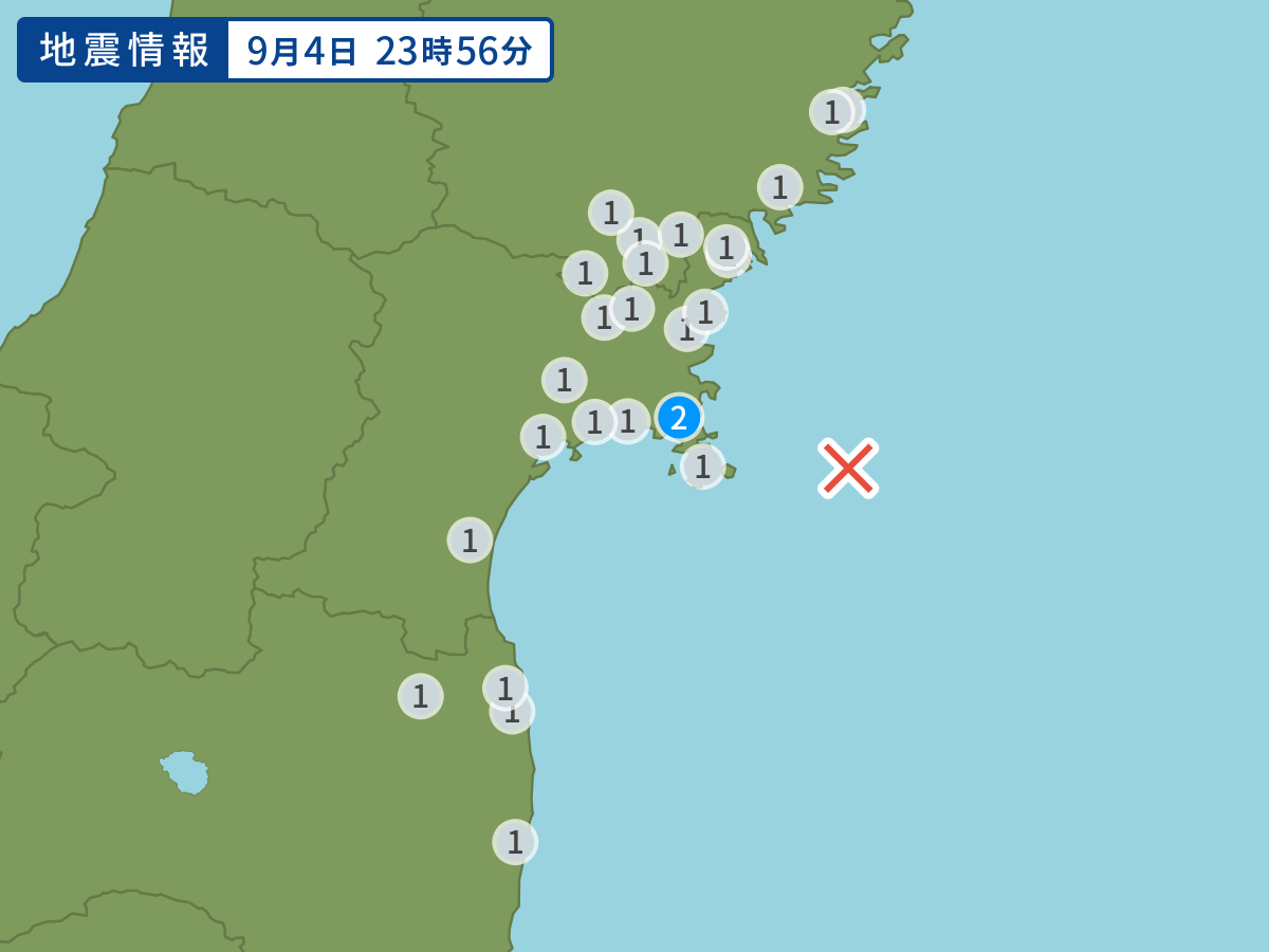 全地点の震度