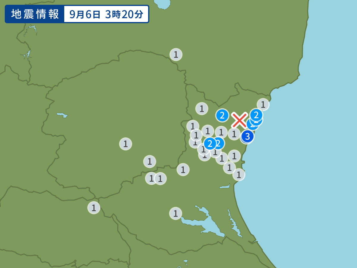 全地点の震度