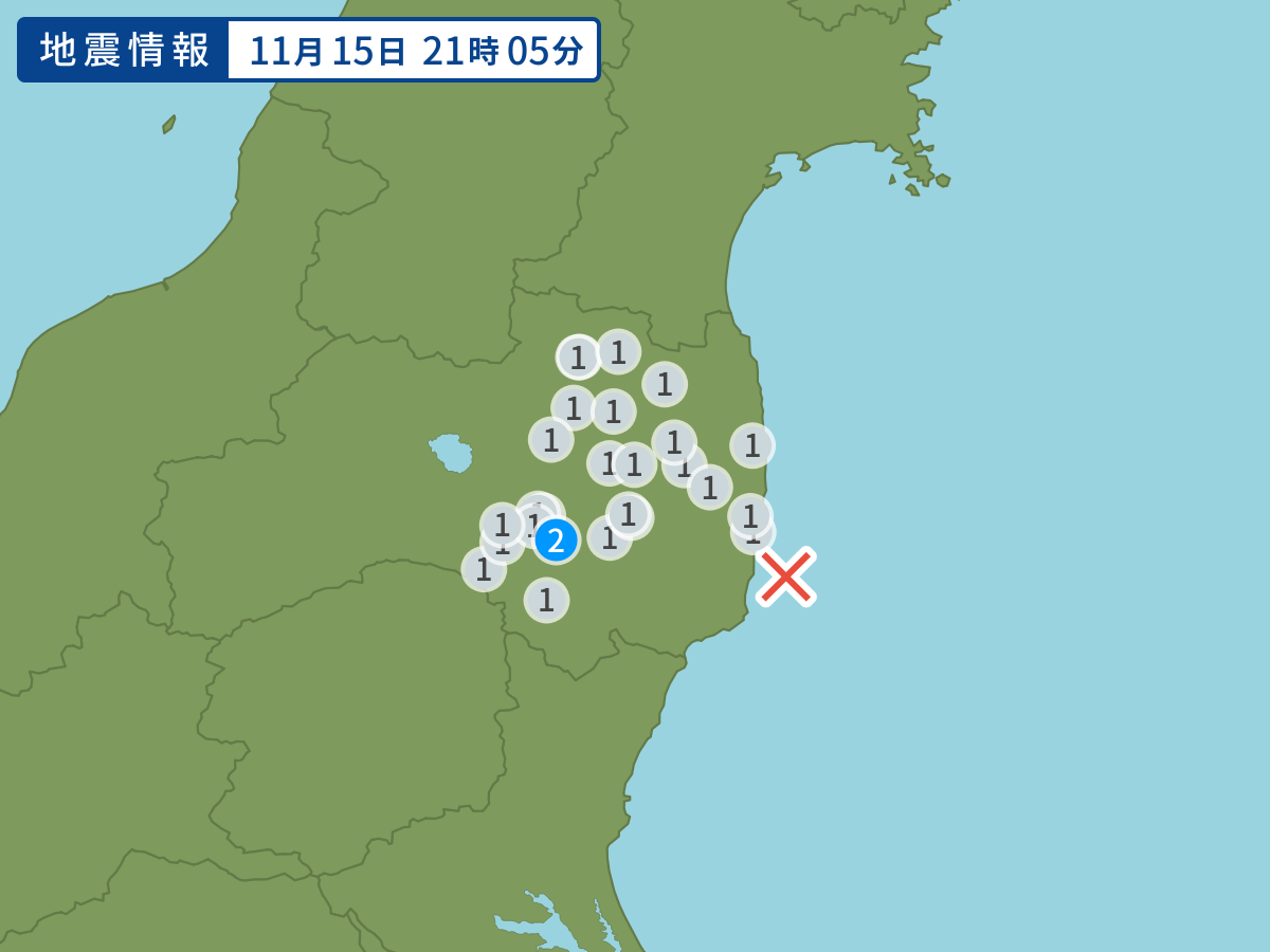 全地点の震度