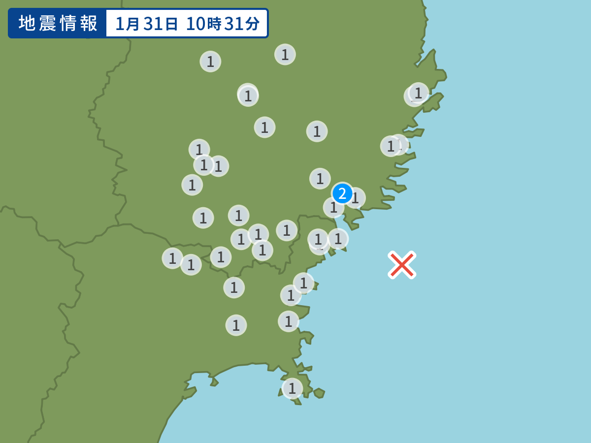 全地点の震度