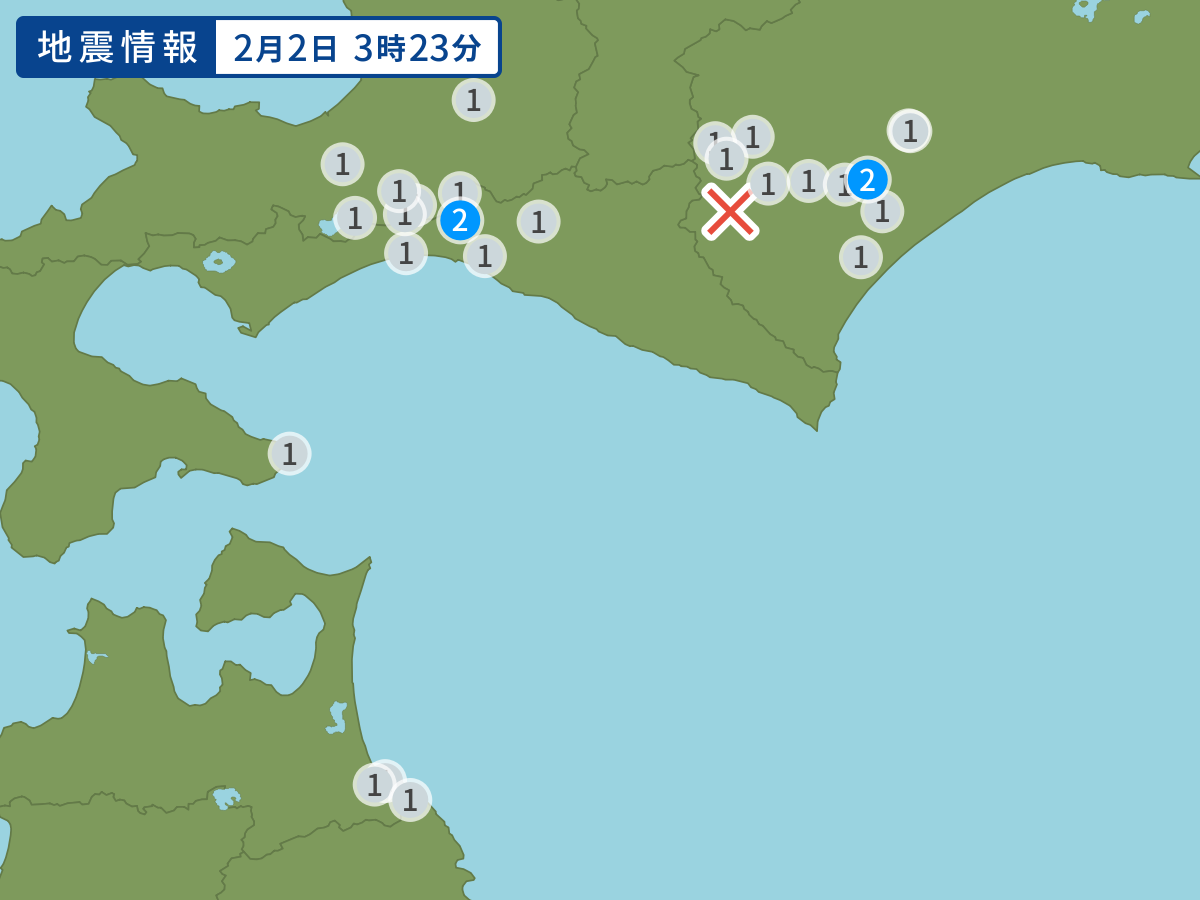 全地点の震度