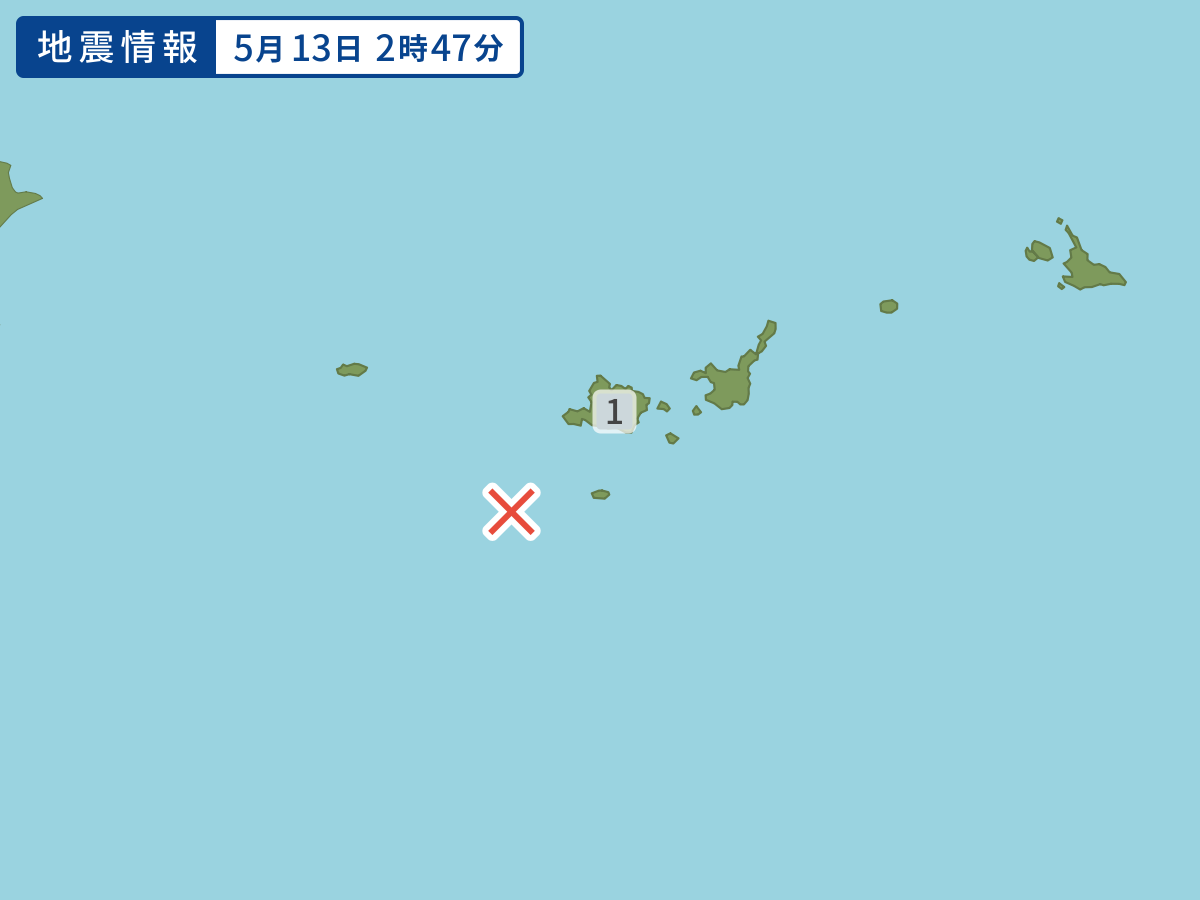 各地域の震度