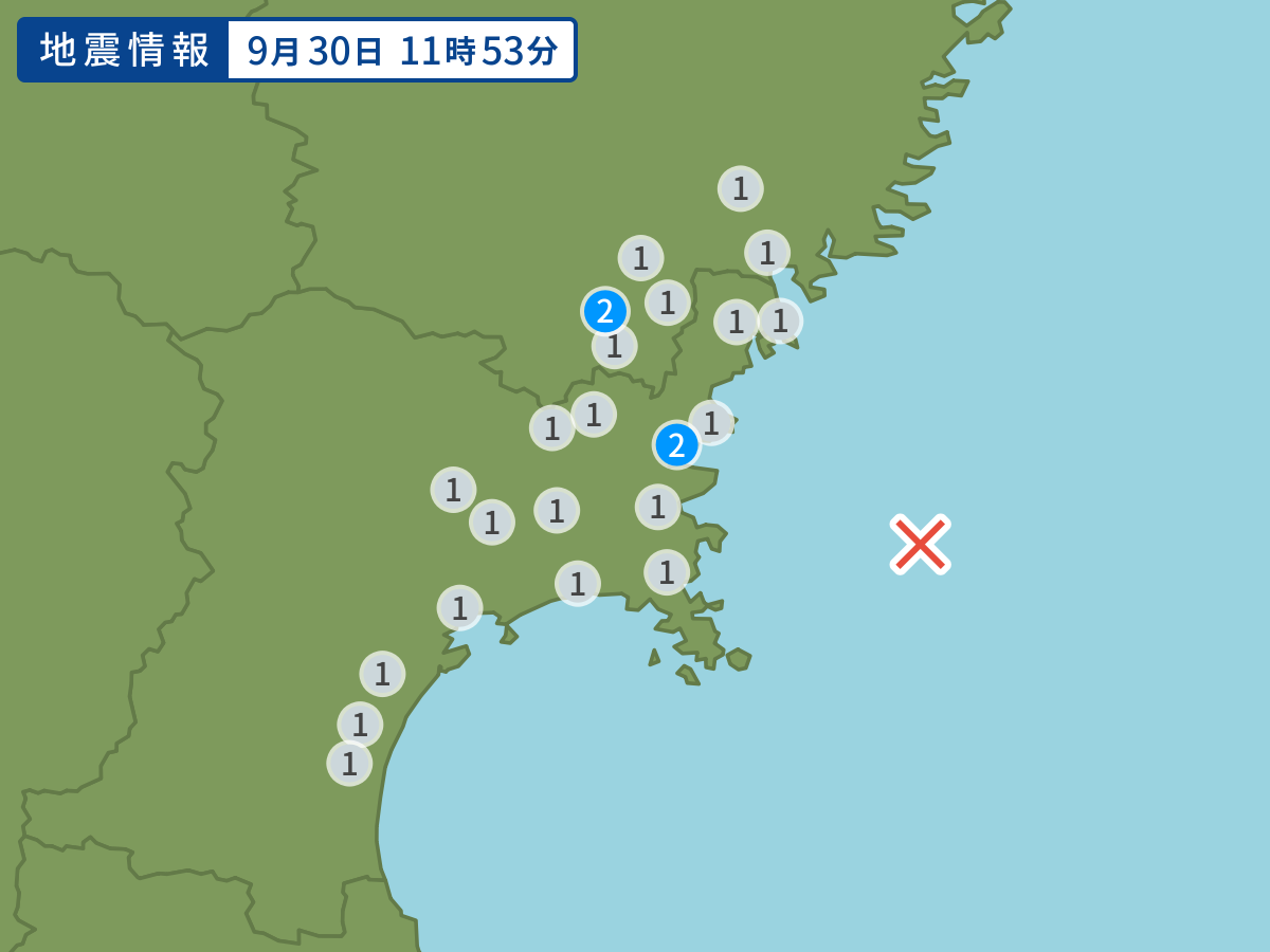 全地点の震度