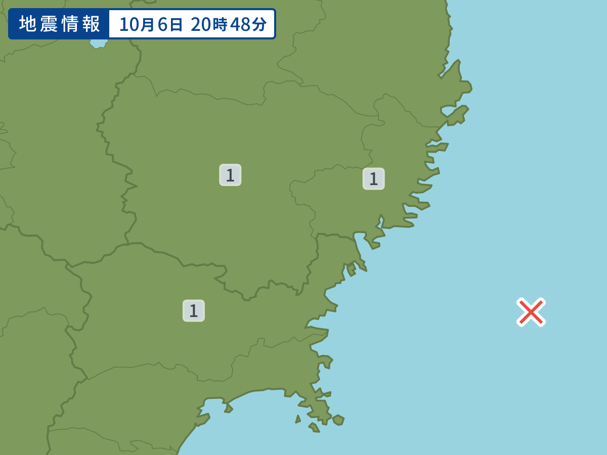 各地域の震度