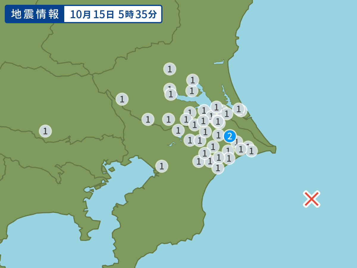 全地点の震度