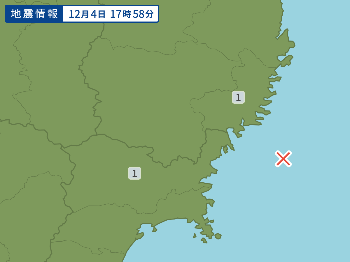 各地域の震度