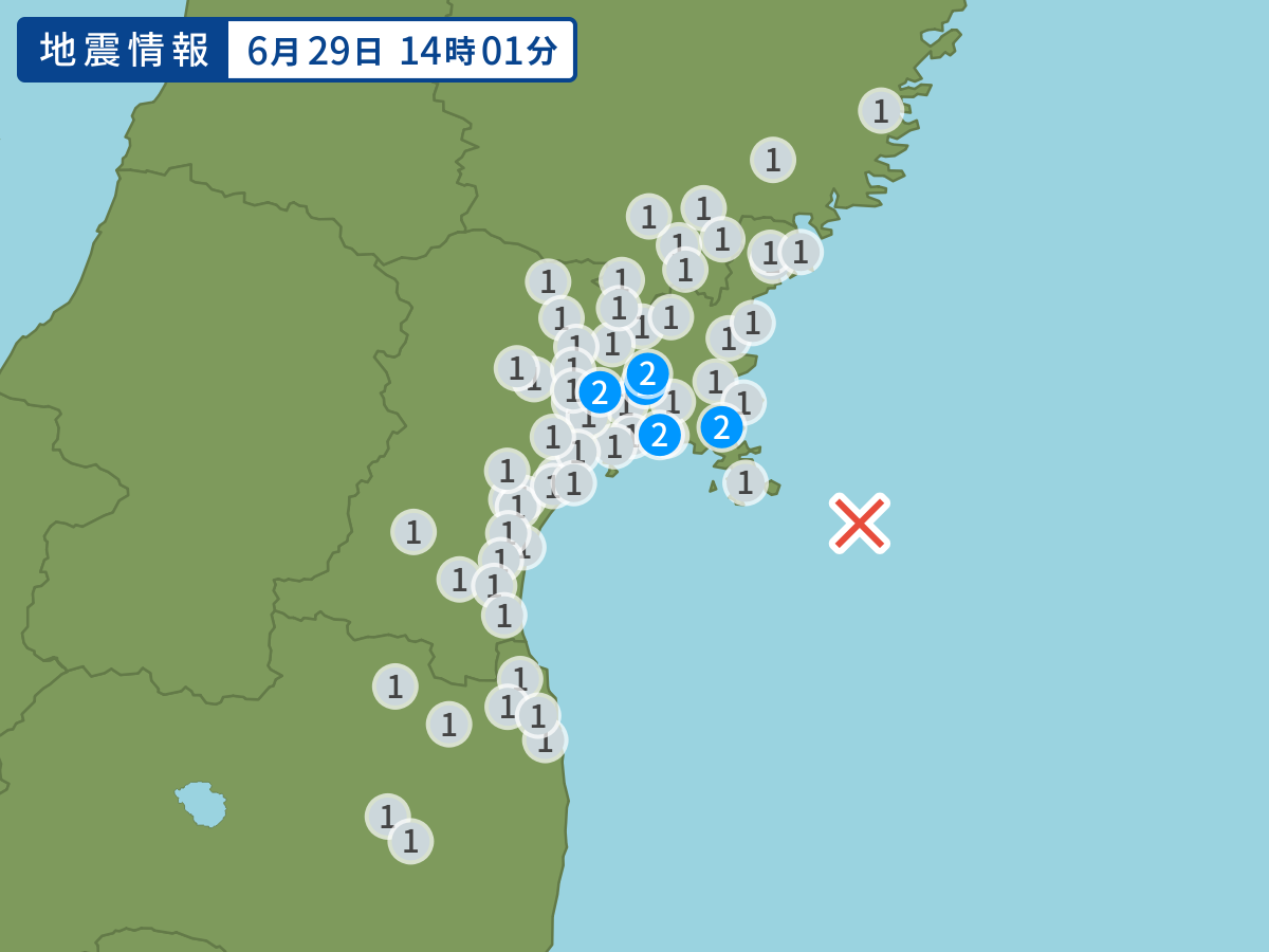 全地点の震度