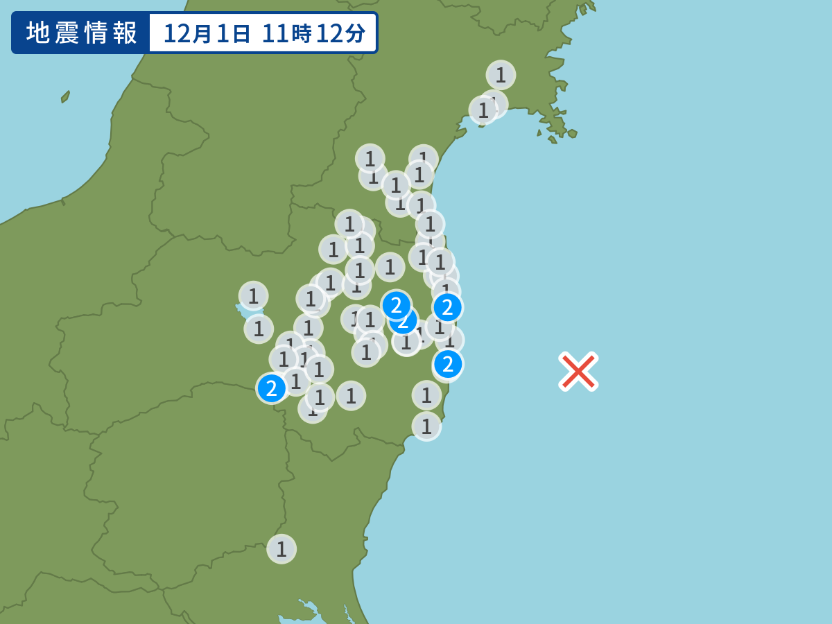 全地点の震度