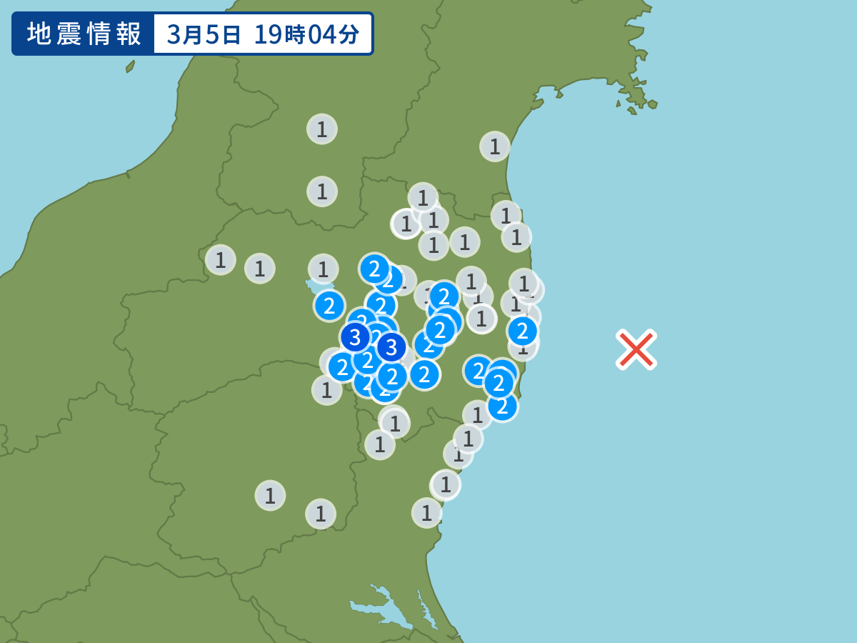 全地点の震度