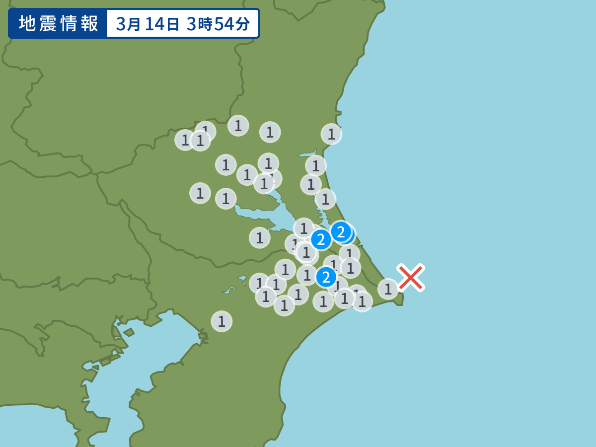 全地点の震度