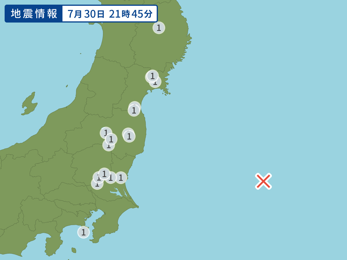 全地点の震度