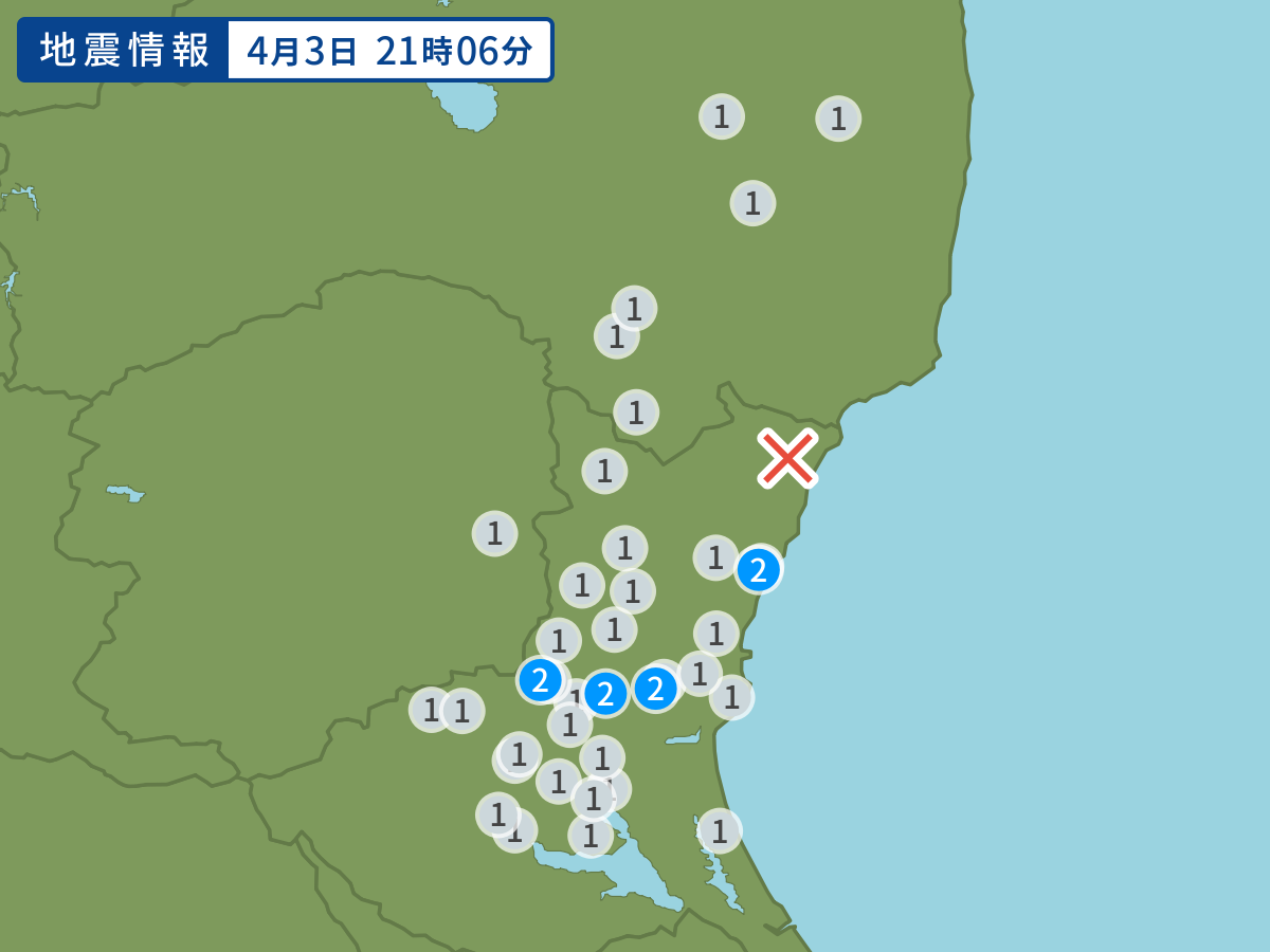 全地点の震度