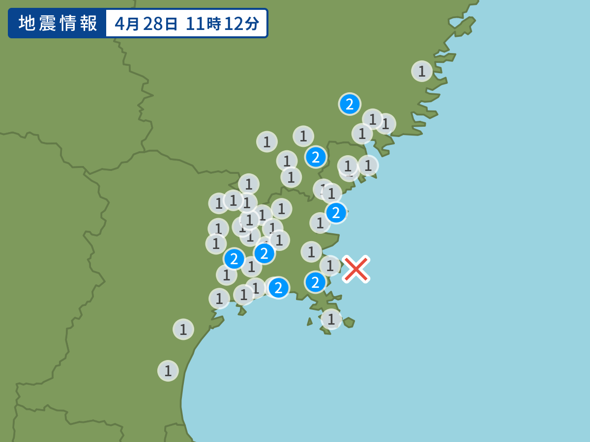 全地点の震度