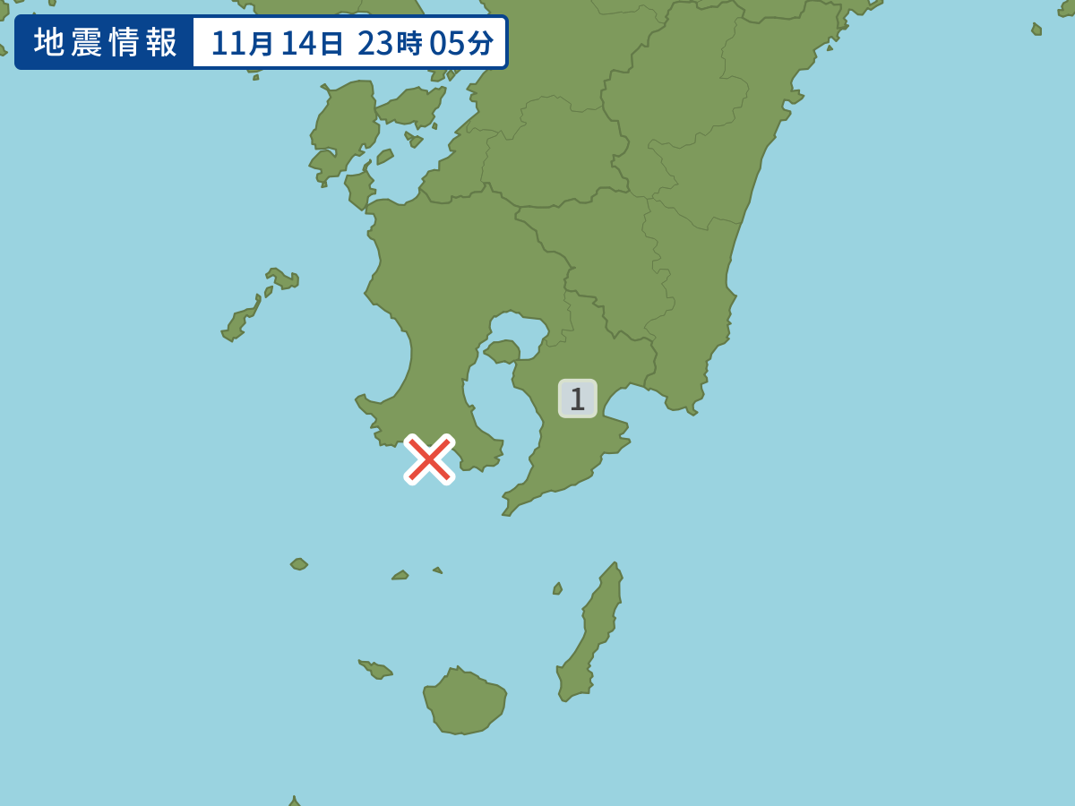 各地域の震度