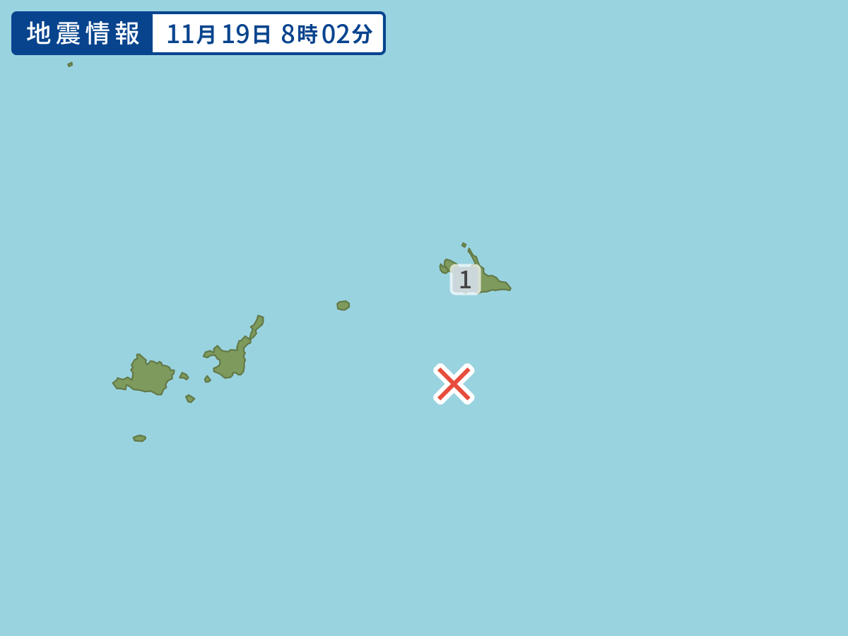 各地域の震度