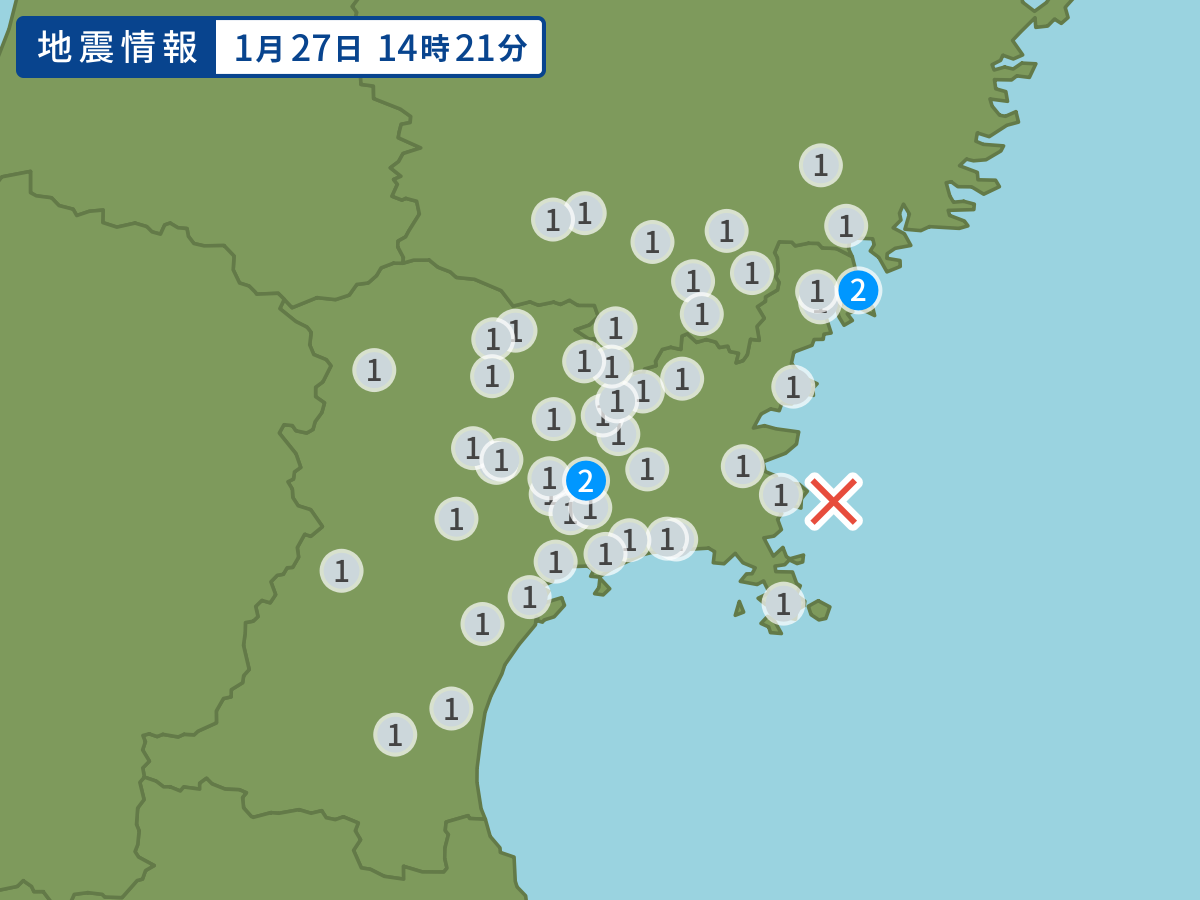 全地点の震度