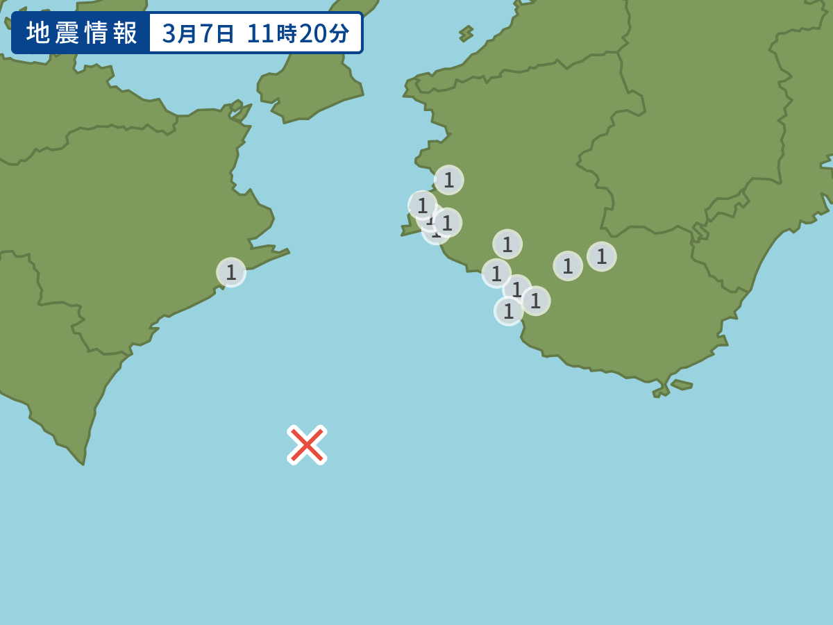 全地点の震度