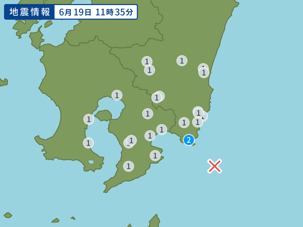 全地点の震度