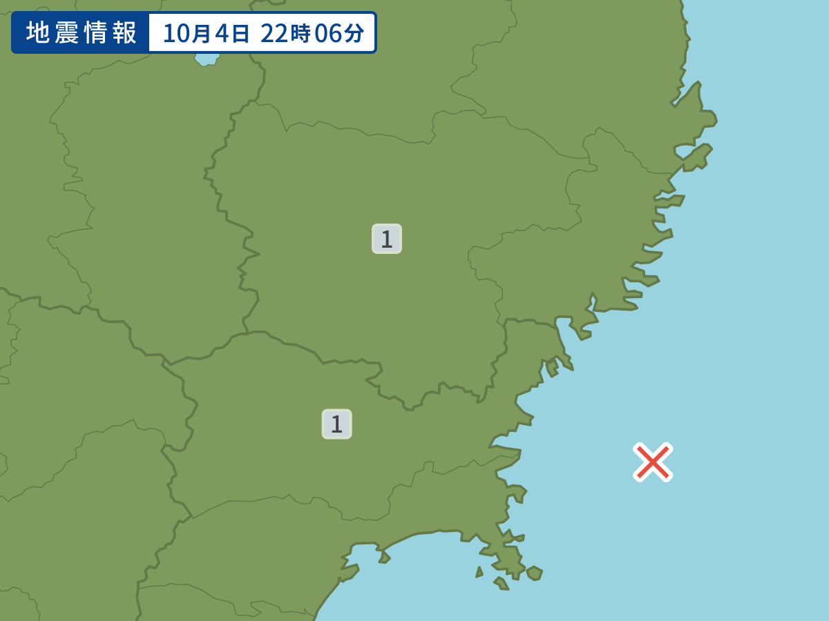 各地域の震度