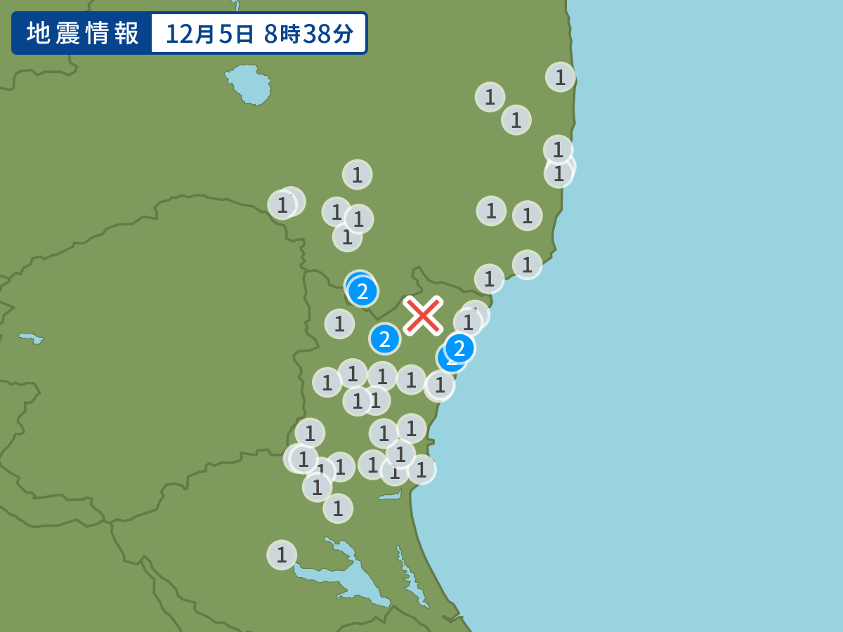 全地点の震度