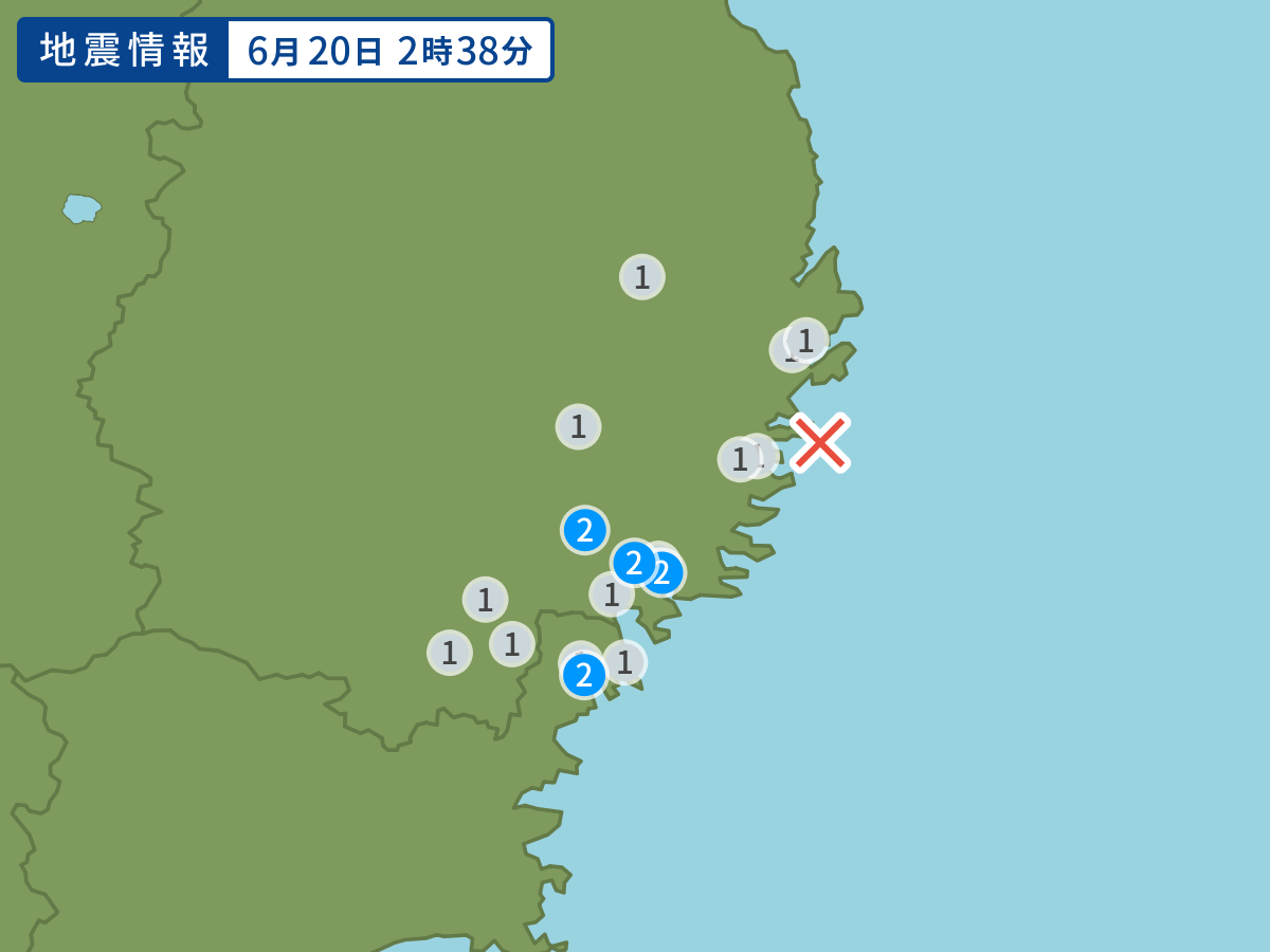 全地点の震度