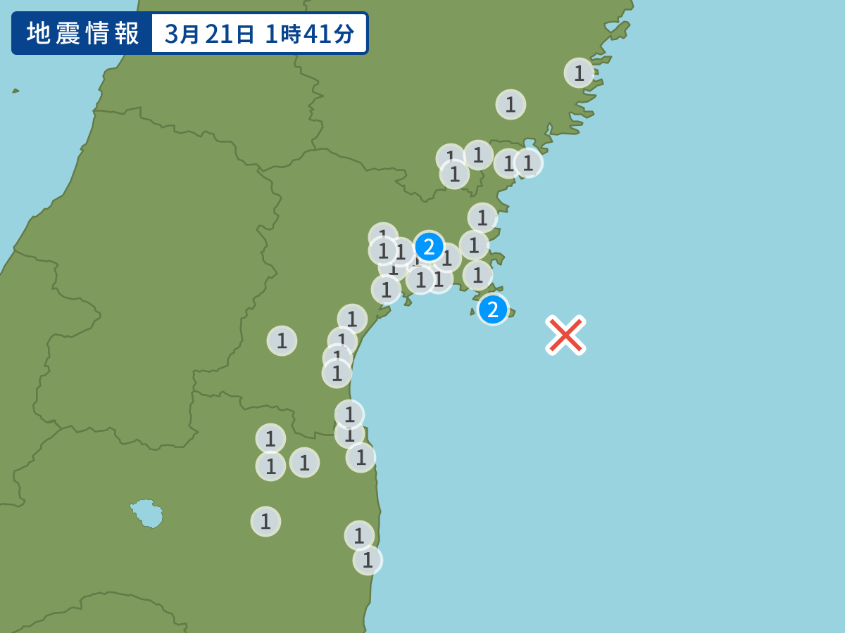 全地点の震度