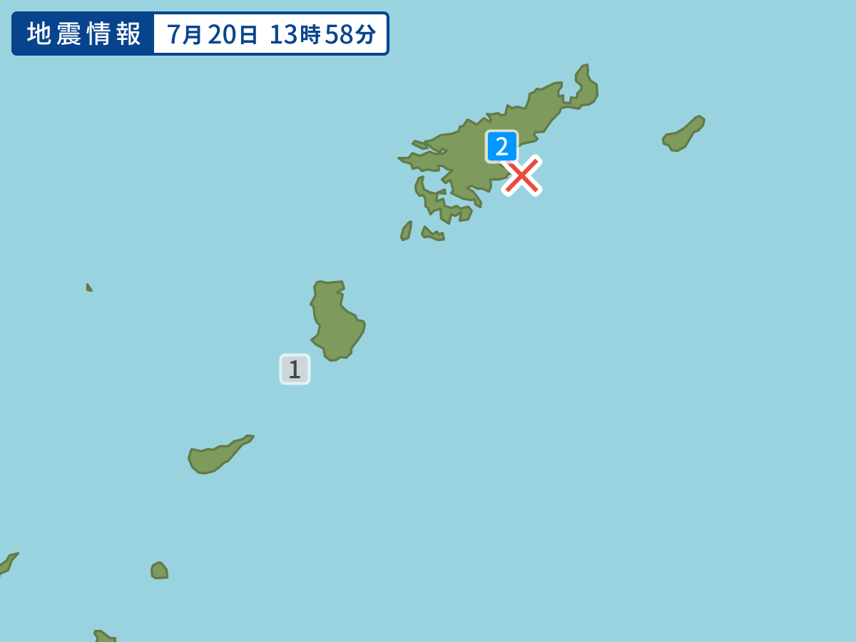 各地域の震度