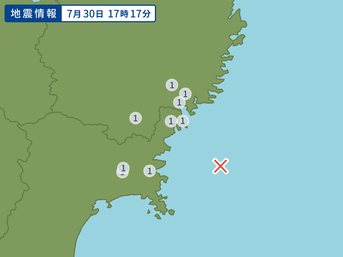 全地点の震度