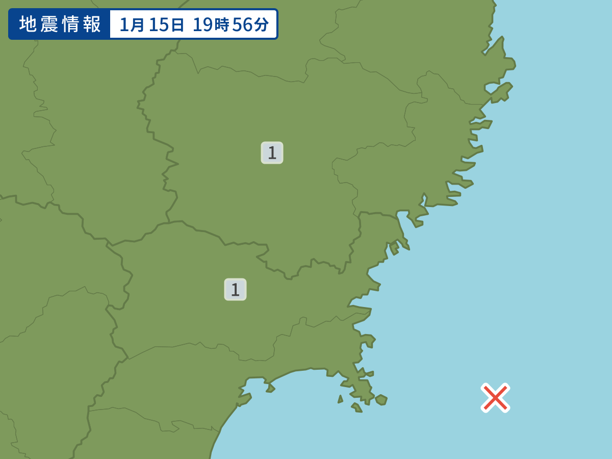 各地域の震度