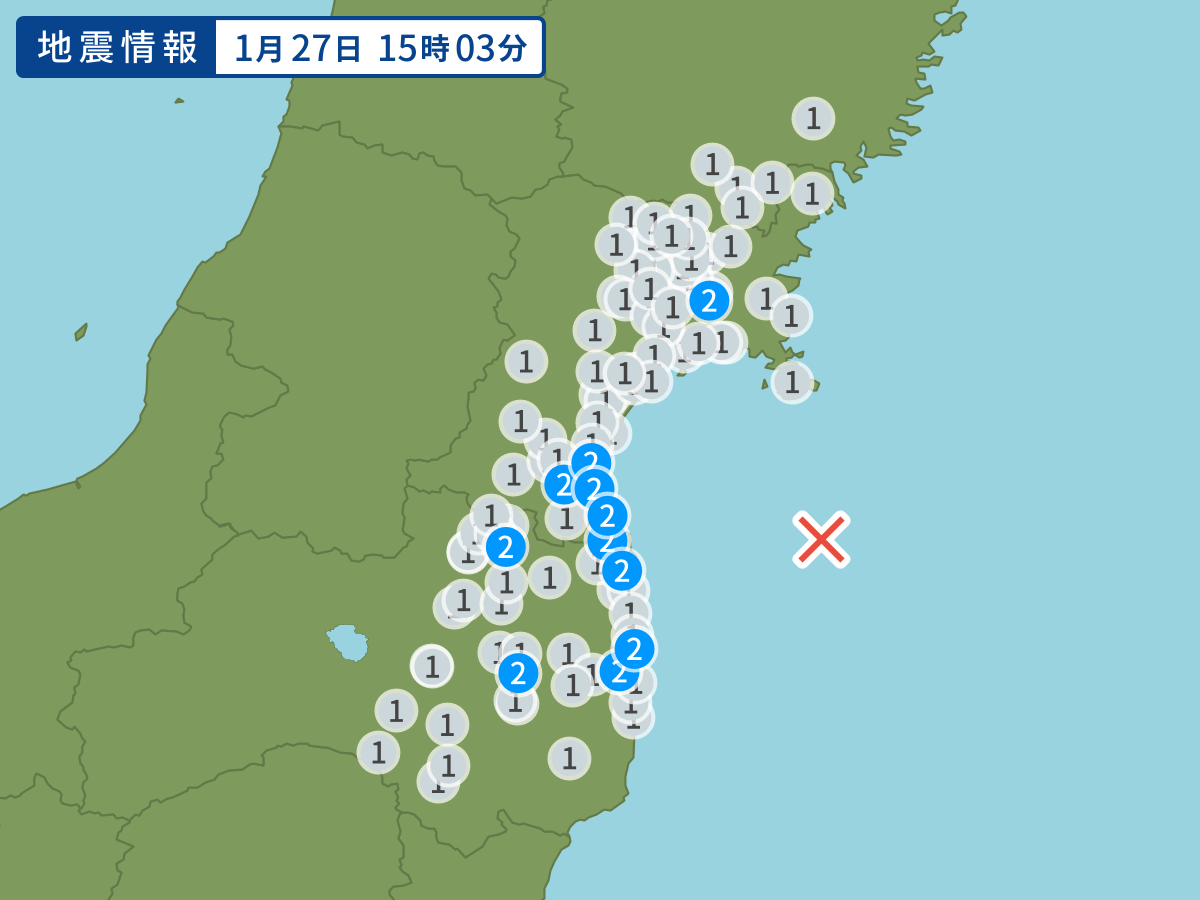 全地点の震度