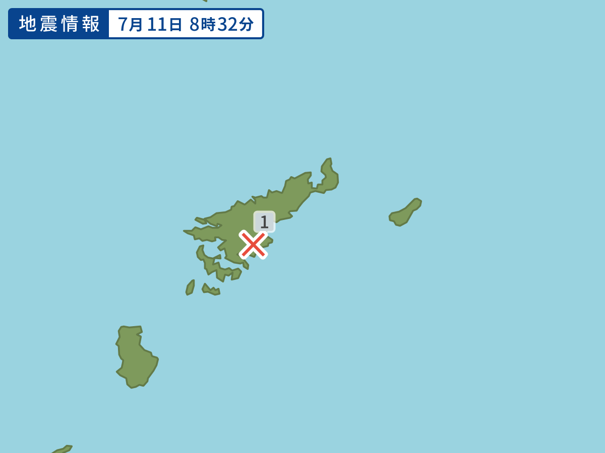 各地域の震度