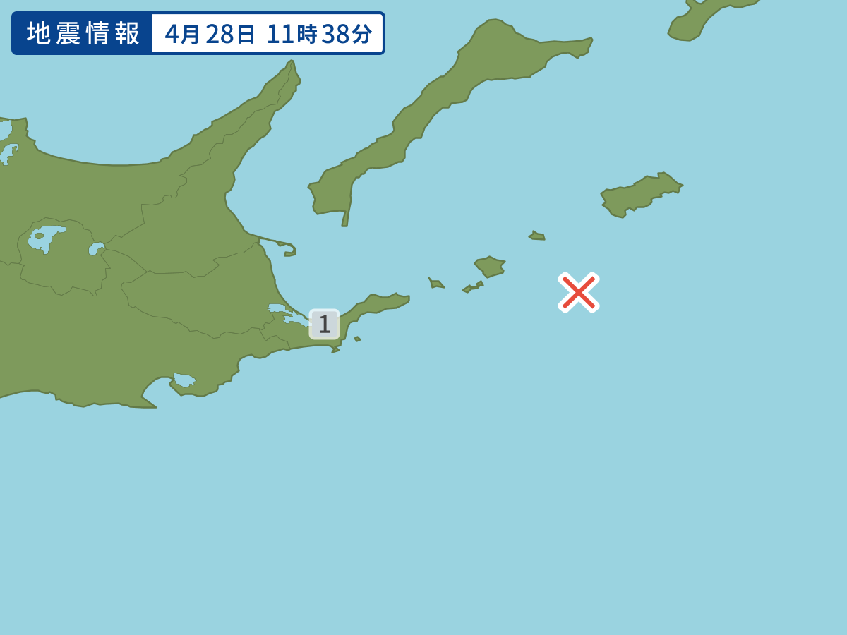 各地域の震度