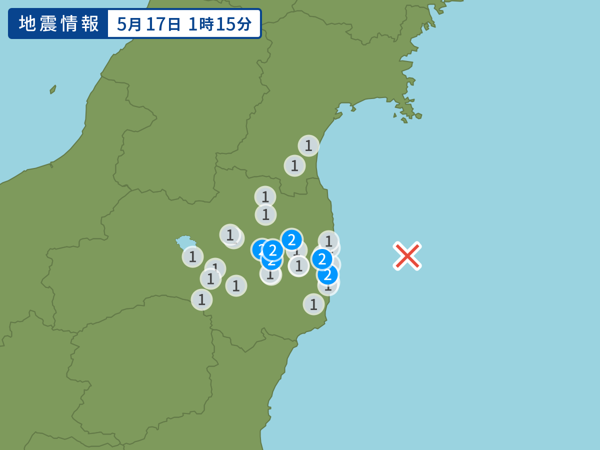 全地点の震度