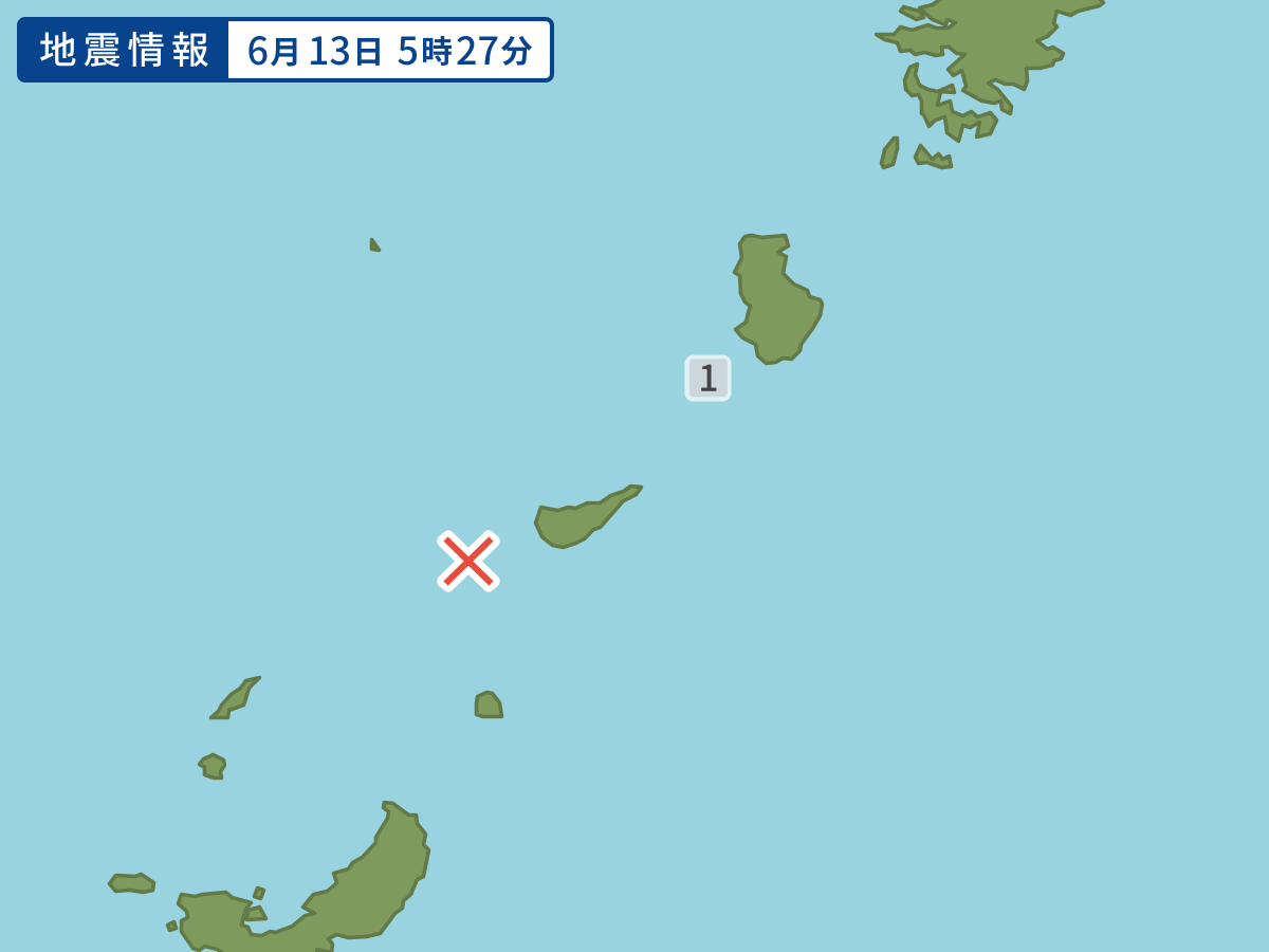 各地域の震度