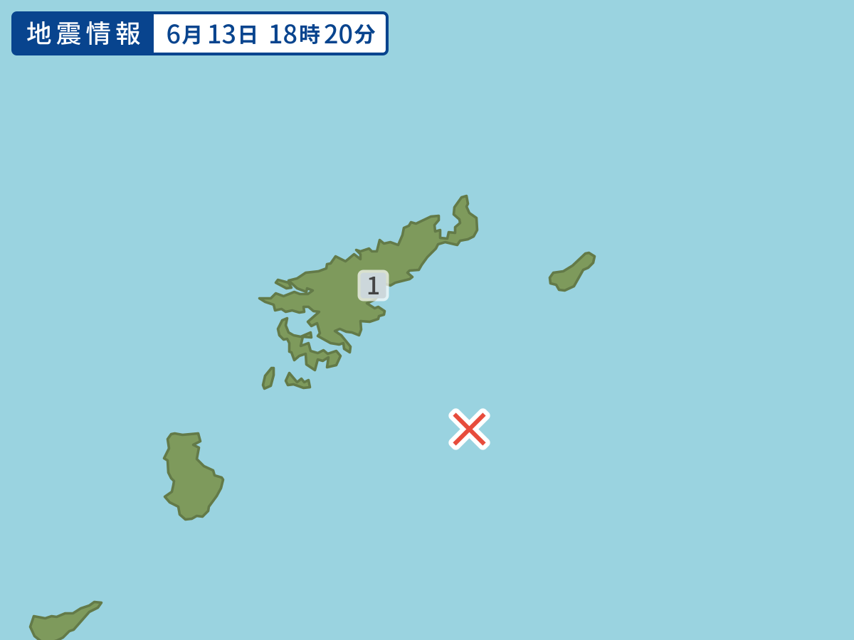 各地域の震度