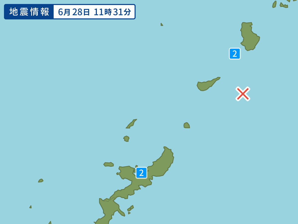 各地域の震度