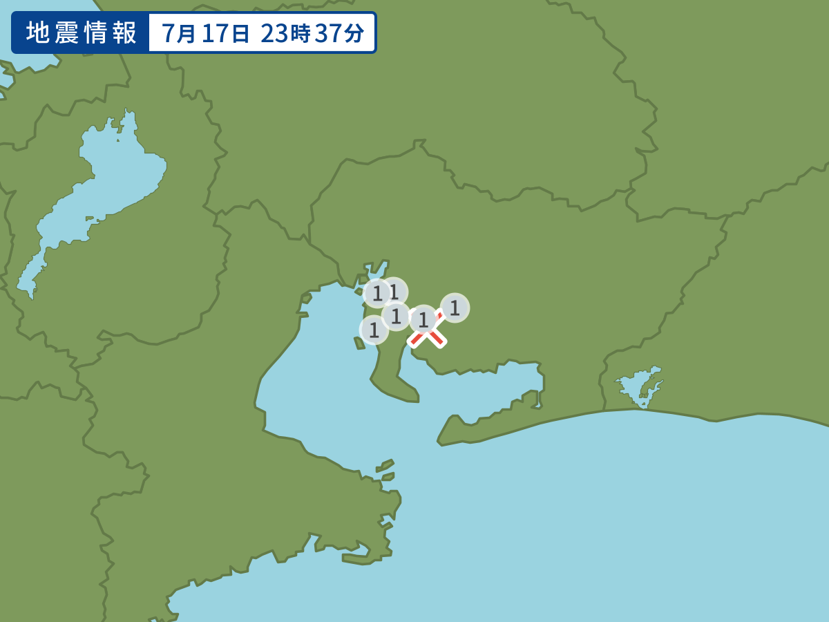 全地点の震度