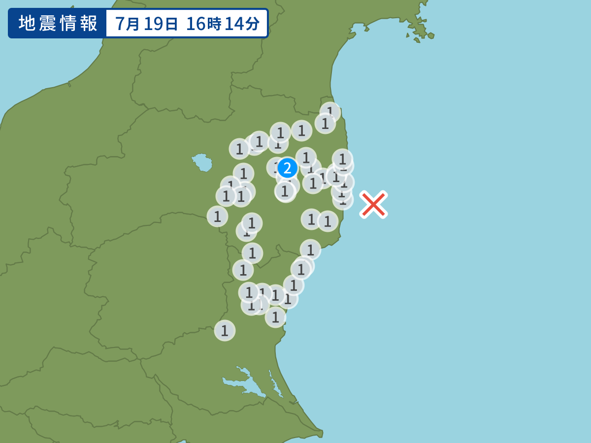 全地点の震度