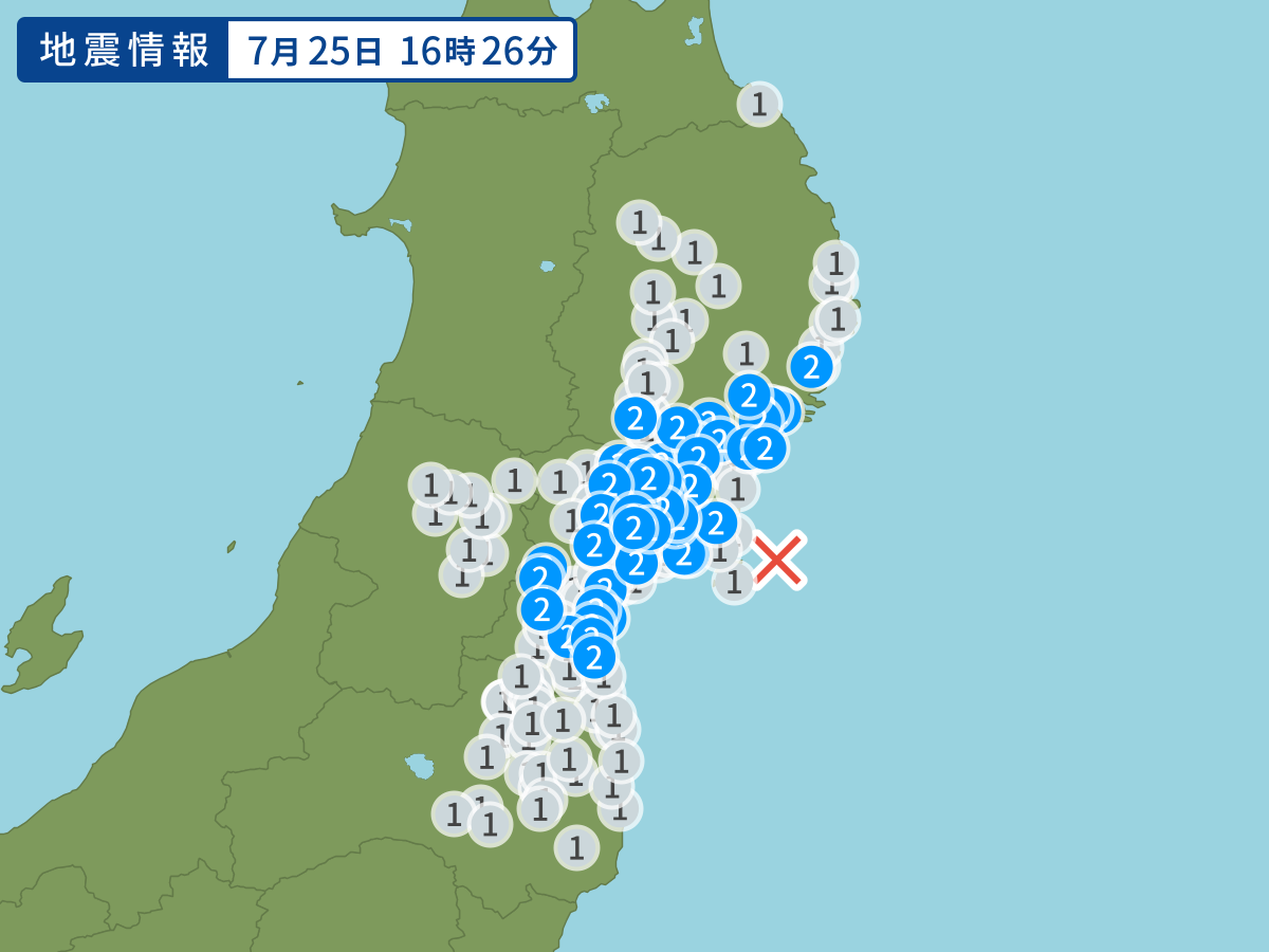 全地点の震度