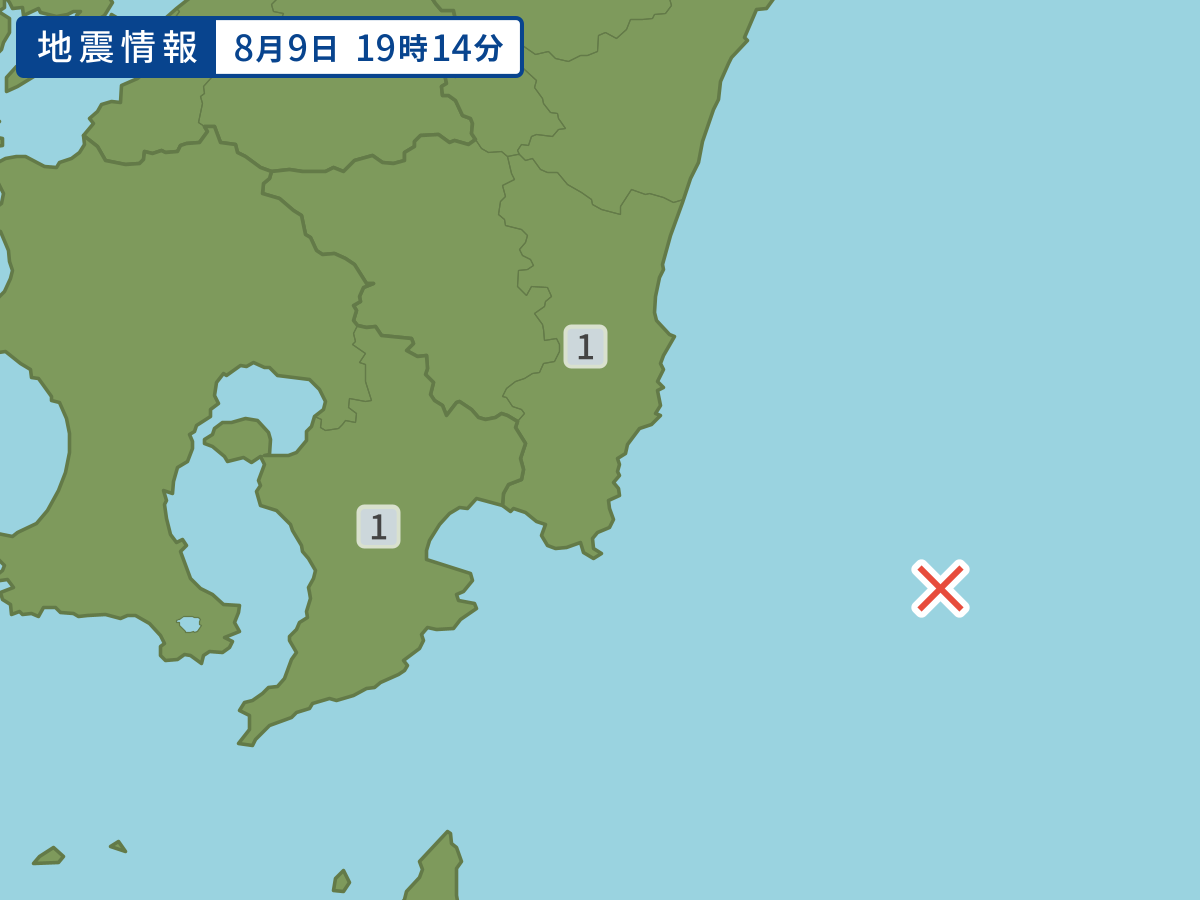 各地域の震度