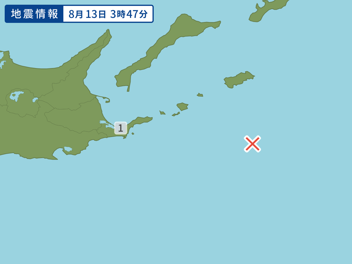 各地域の震度