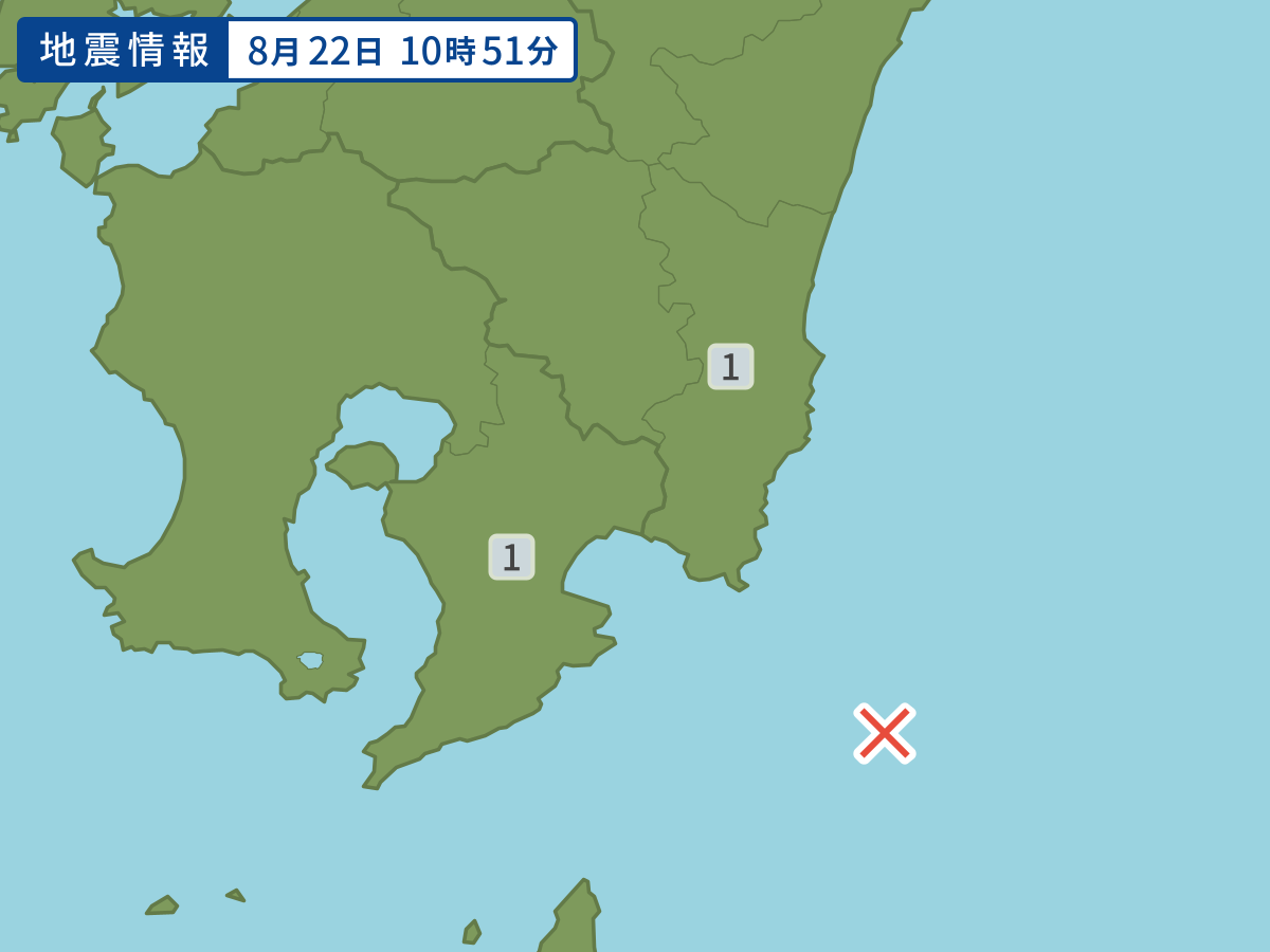 各地域の震度